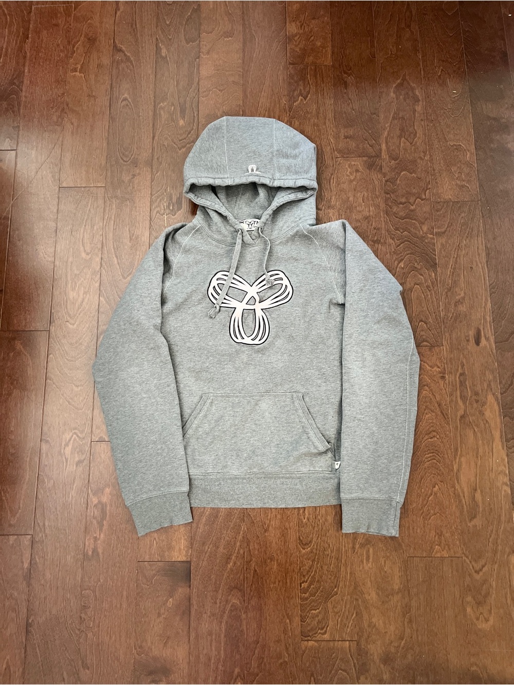 TNA Gray Hoodie with Pink Logo